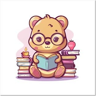 Cute Quokka reading books Posters and Art